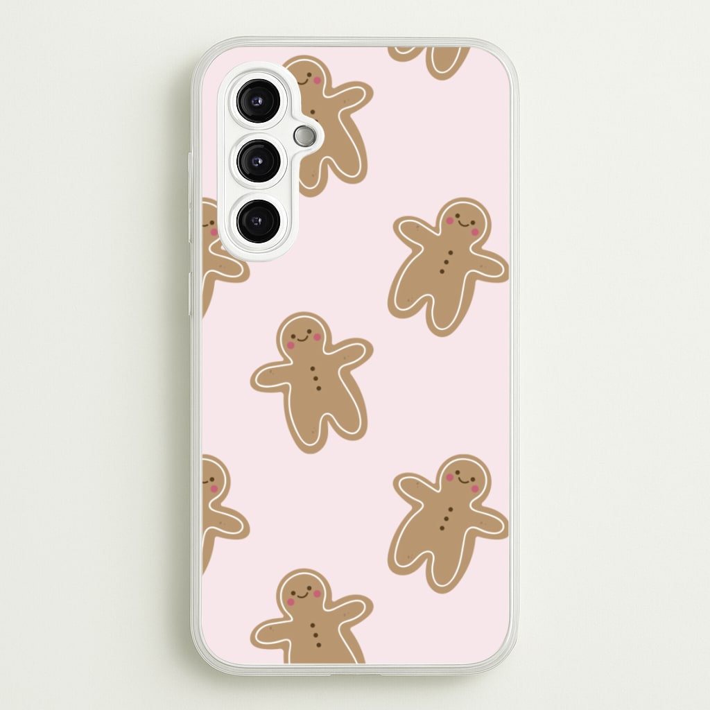 Gingerbread Men Christmas Pattern - Christmas Phone Case for Galaxy A14