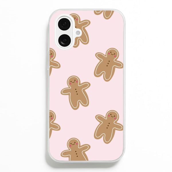 Gingerbread Men Christmas Pattern - Christmas Phone Case for iPhone 16 Plus
