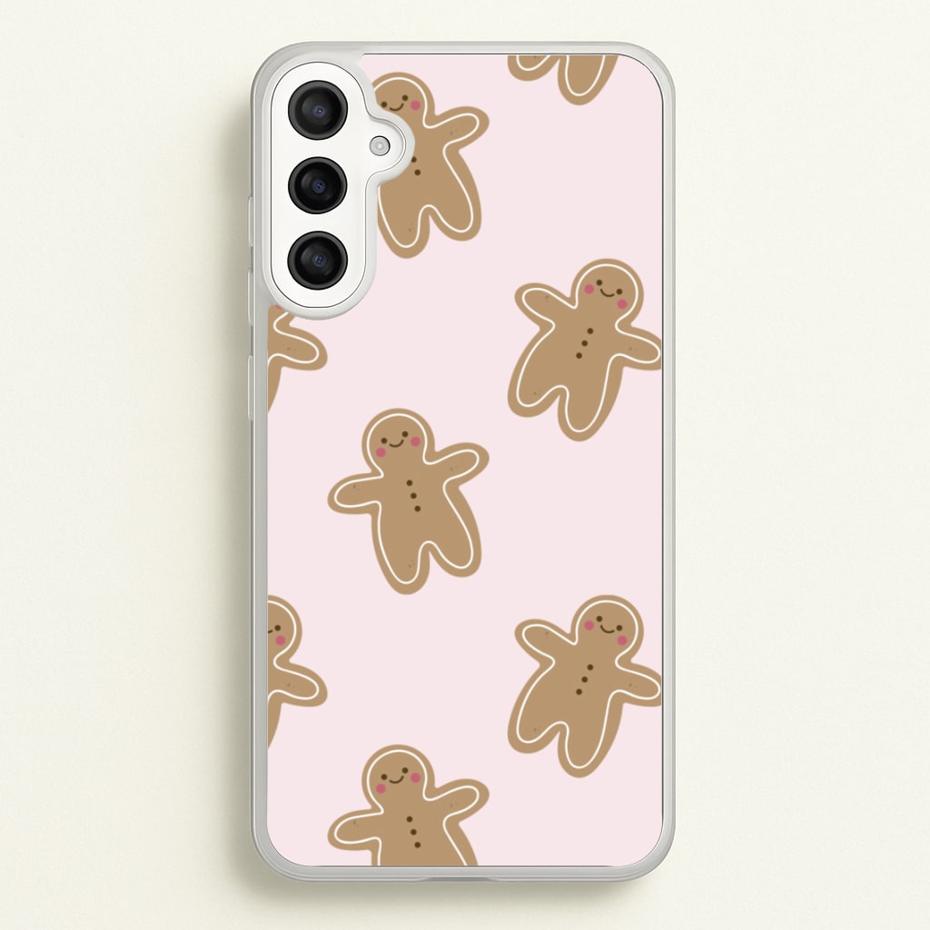 Gingerbread Men Christmas Pattern - Christmas Phone Case for Galaxy A34