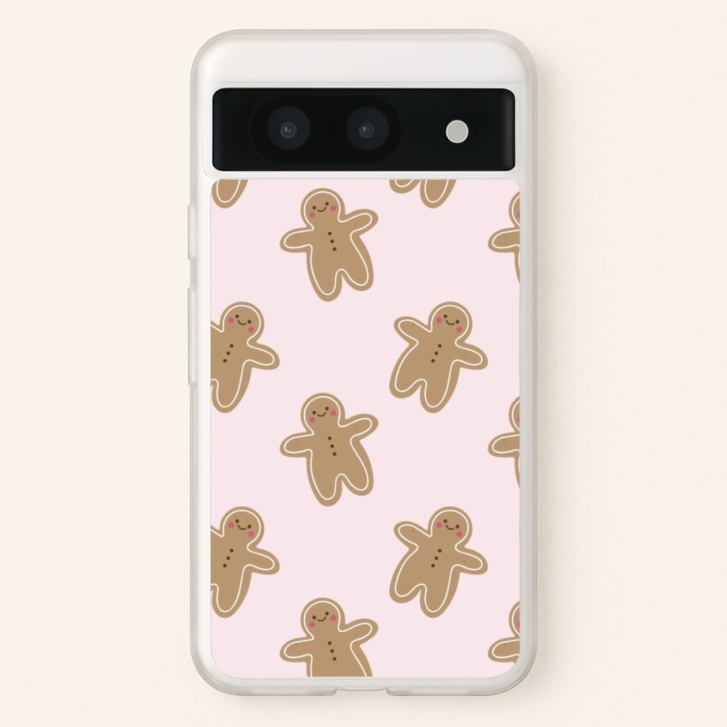 Gingerbread Men Christmas Pattern - Christmas Phone Case for Google Pixel 8a