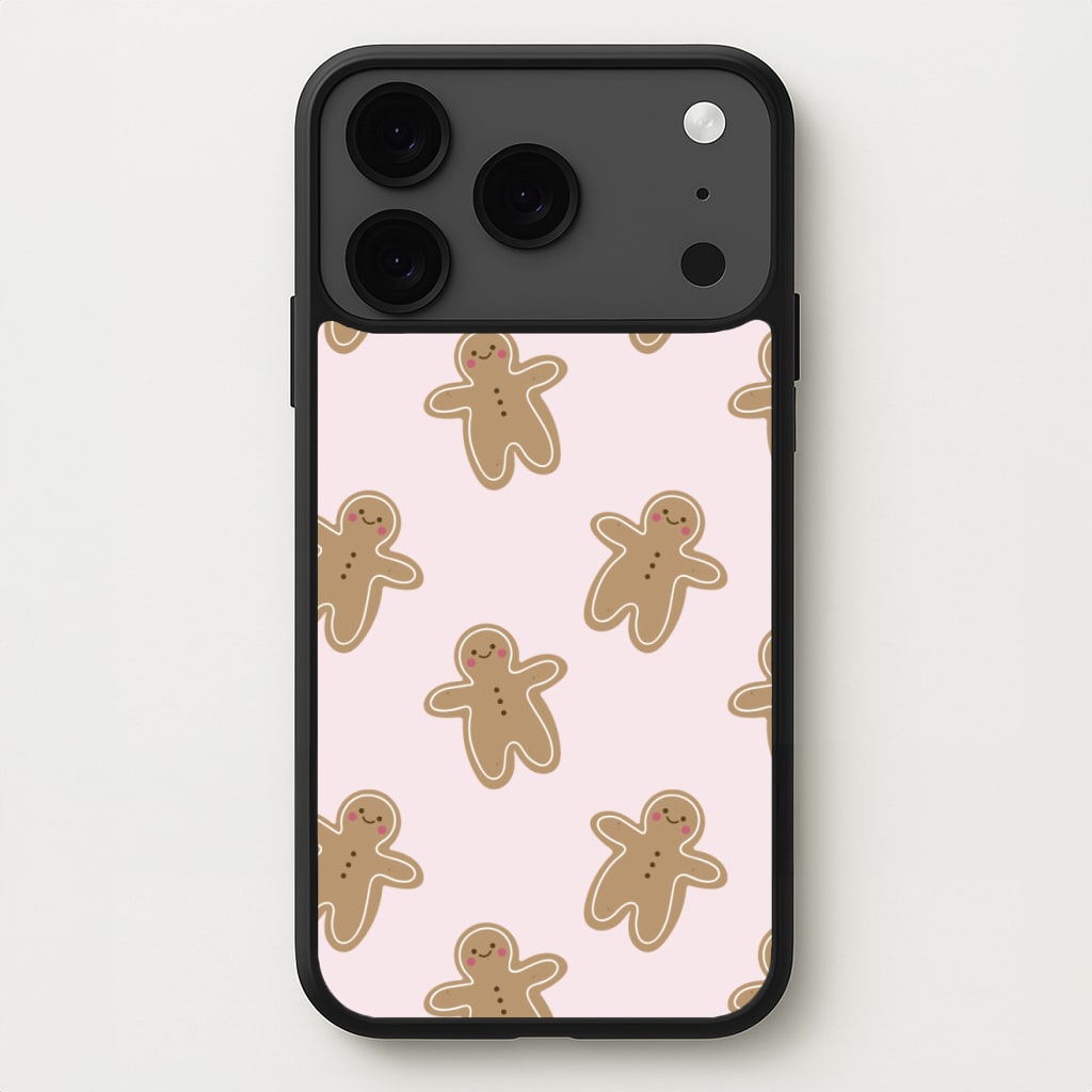 Gingerbread Men Christmas Pattern Phone Case for iPhone 17 Pro