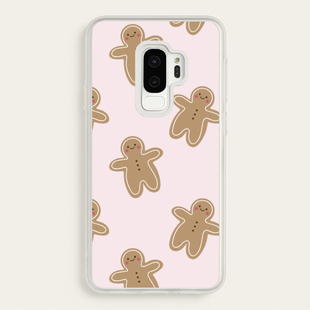 Gingerbread Men Christmas Pattern - Christmas Phone Case for Galaxy S9 Plus