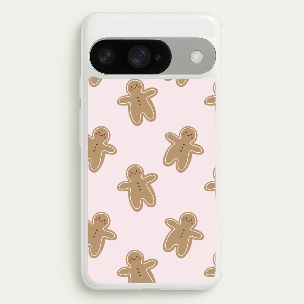 Gingerbread Men Christmas Pattern Phone Case for Google Pixel 10 / 10 Pro