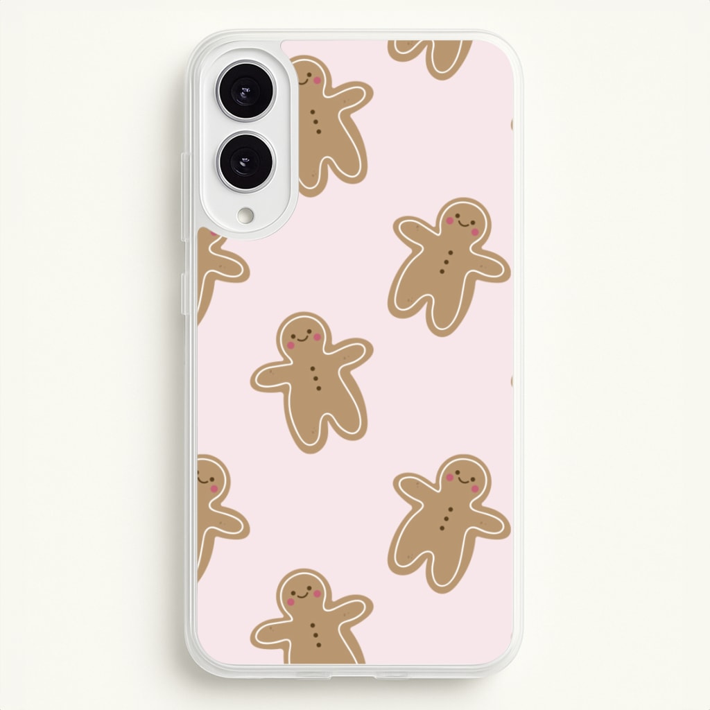 Gingerbread Men Christmas Pattern - Christmas Phone Case for Galaxy S25 Edge