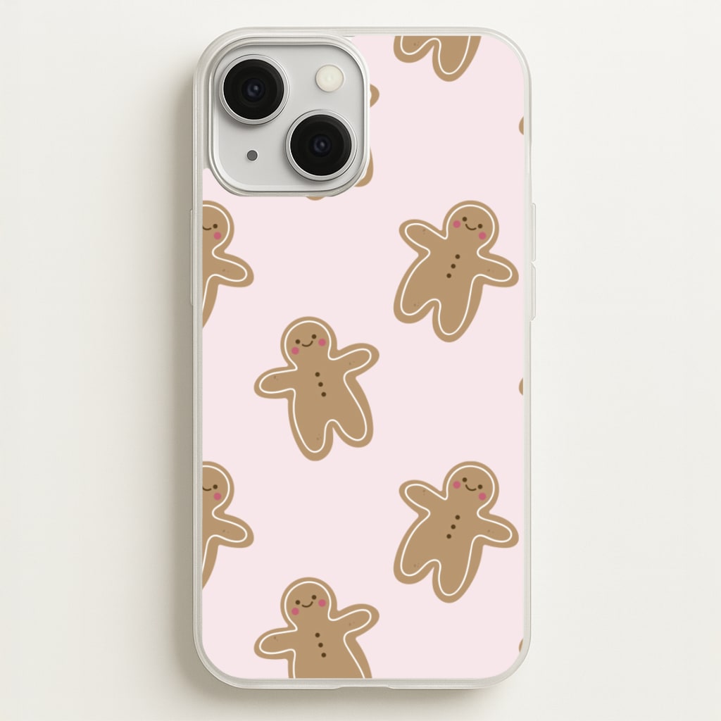 Gingerbread Men Christmas Pattern - Christmas Phone Case for iPhone 13