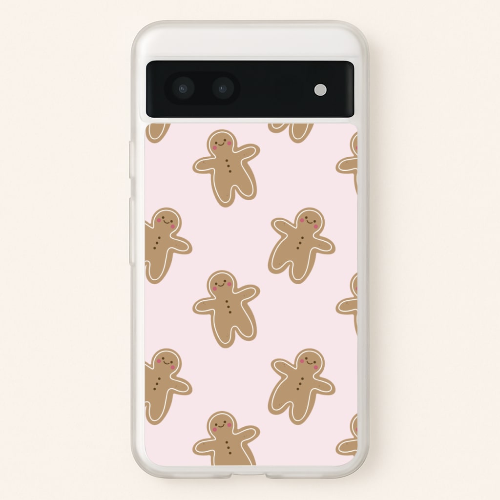 Gingerbread Men Christmas Pattern - Christmas Phone Case for Google Pixel 6a