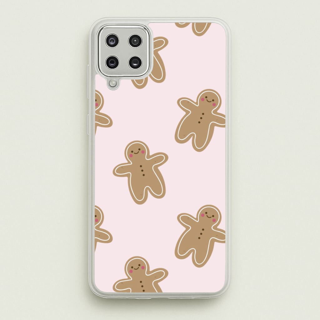 Gingerbread Men Christmas Pattern - Christmas Phone Case for Galaxy A12