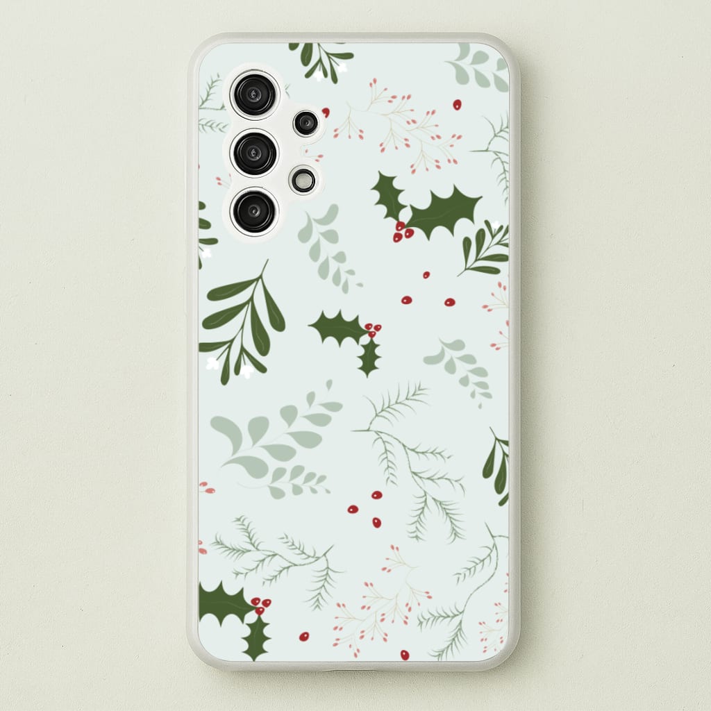 Christmas Floral Pattern - Christmas Phone Case for Galaxy A13