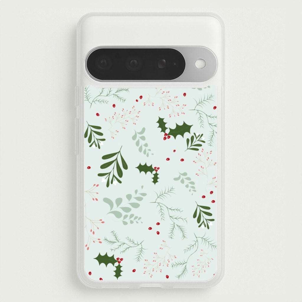 Christmas Floral Pattern Phone Case for Google Pixel 10 Pro XL