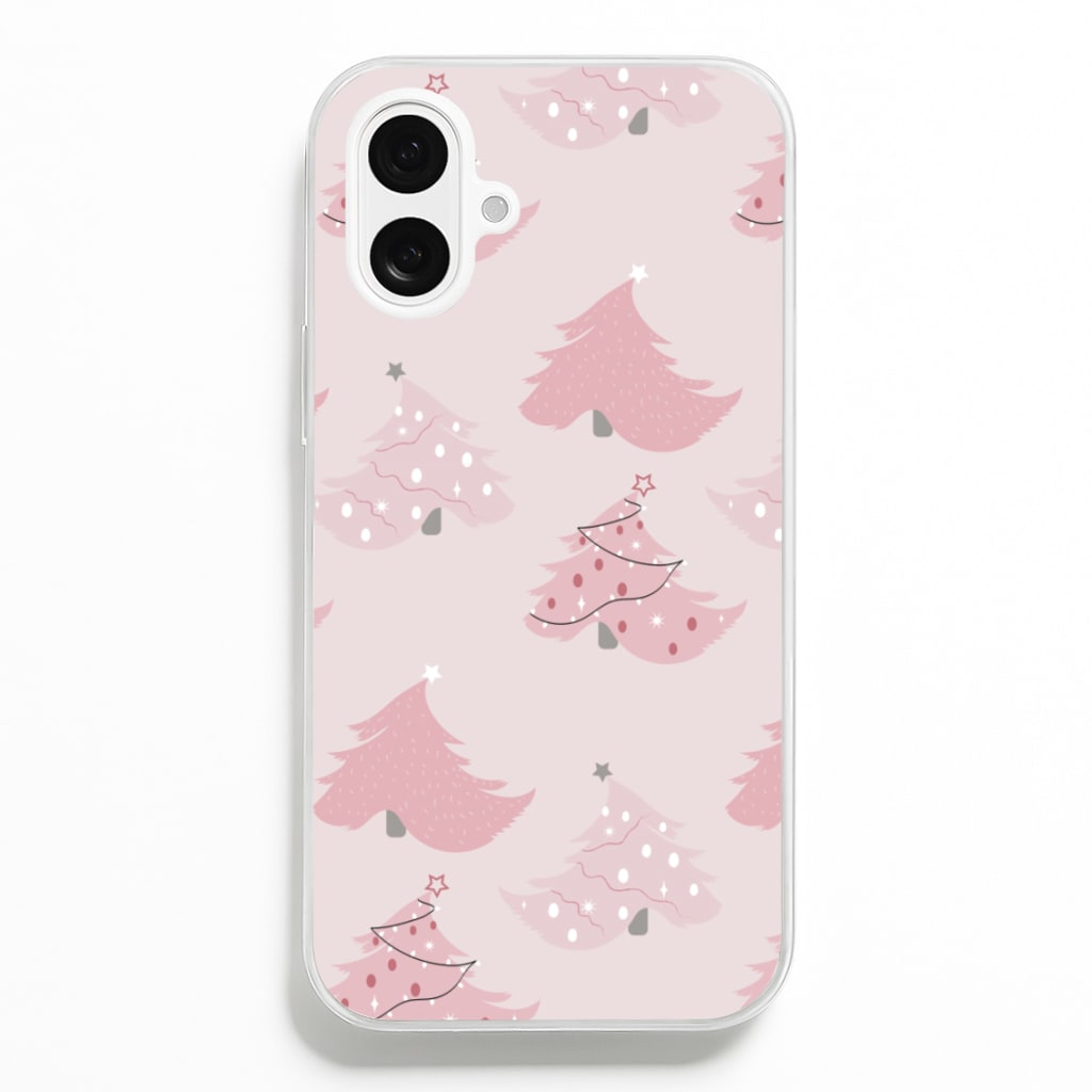 Pink Christmas Tree Pattern Phone Case