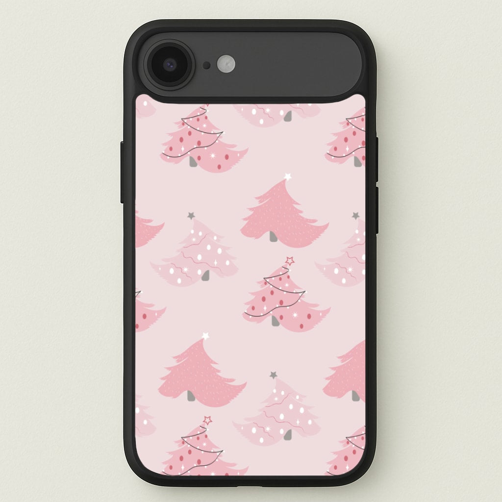 Pink Christmas Tree Pattern Phone Case for iPhone 17 Air