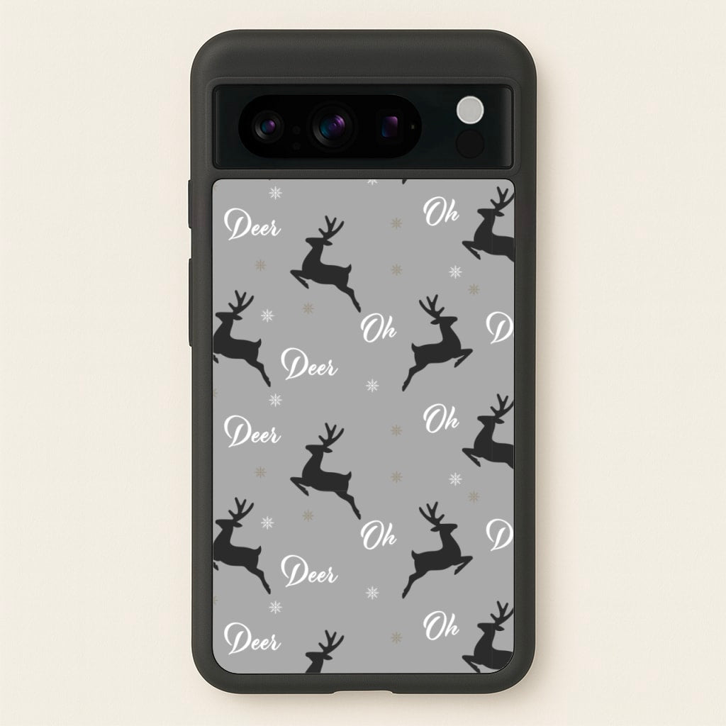 Oh Deer Christmas Pattern - Christmas Phone Case for Google Pixel 8 Pro