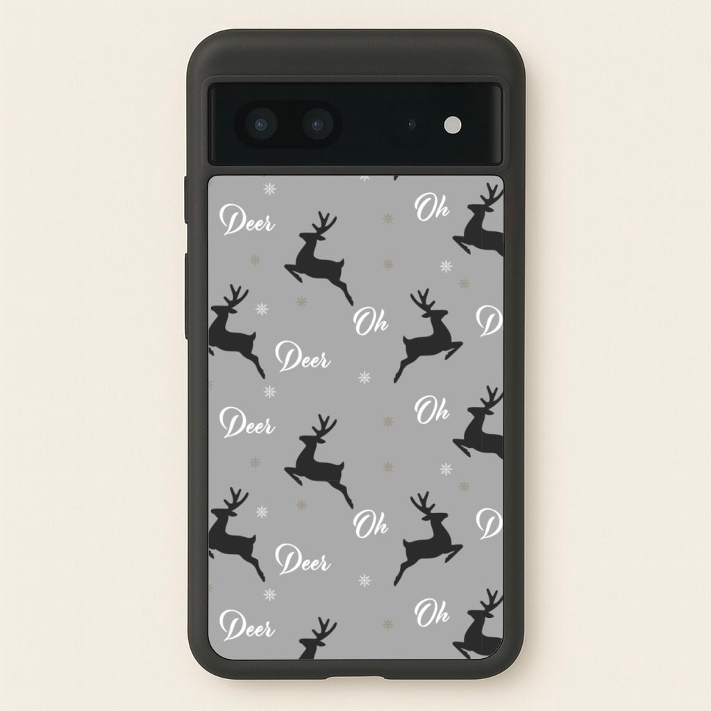 Oh Deer Christmas Pattern - Christmas Phone Case for Google Pixel 7
