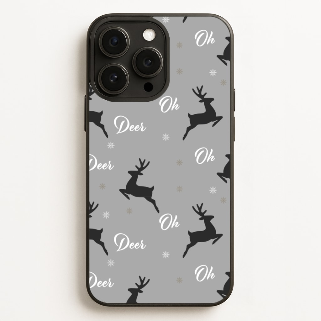Oh Deer Christmas Pattern - Christmas Phone Case for iPhone 12 Pro Max