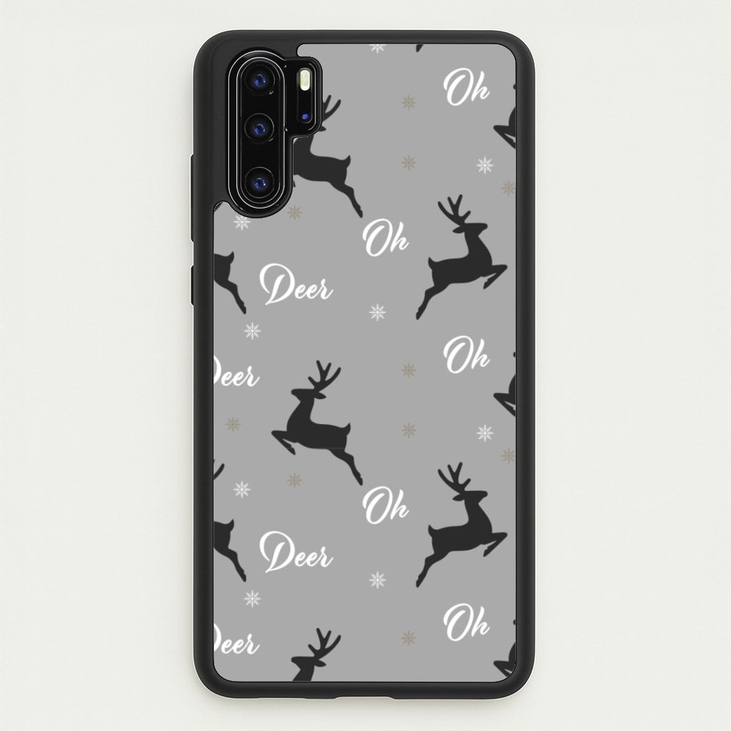 Oh Deer Christmas Pattern - Christmas Phone Case for Huawei P30 Pro