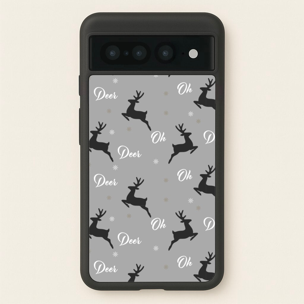 Oh Deer Christmas Pattern - Christmas Phone Case for Google Pixel 7 Pro