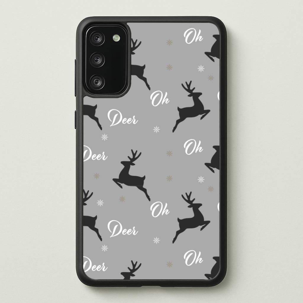 Oh Deer Christmas Pattern - Christmas Phone Case for Galaxy A41