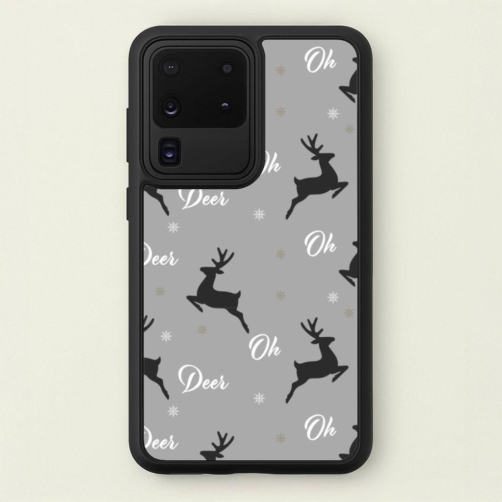 Oh Deer Christmas Pattern - Christmas Phone Case for Galaxy S20 Ultra