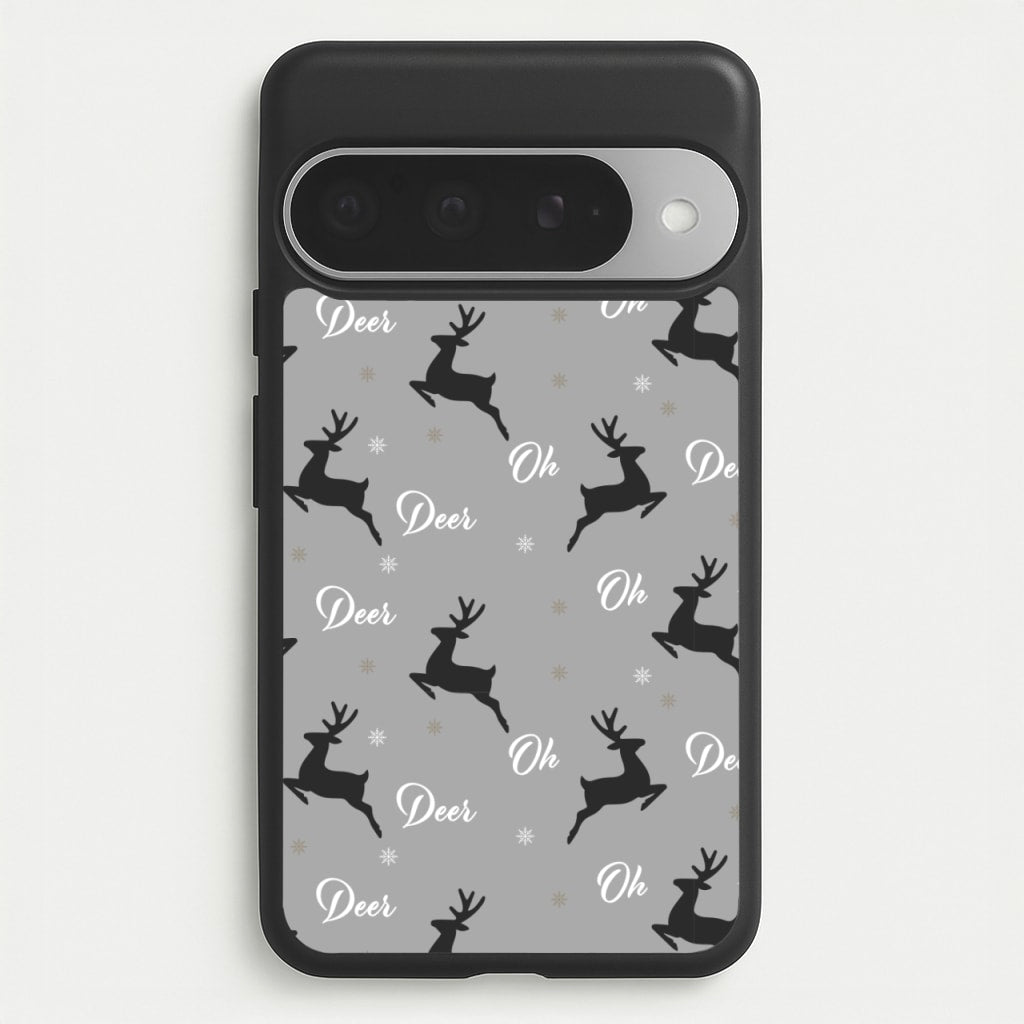 Oh Deer Christmas Pattern Phone Case for Google Pixel 10 Pro XL