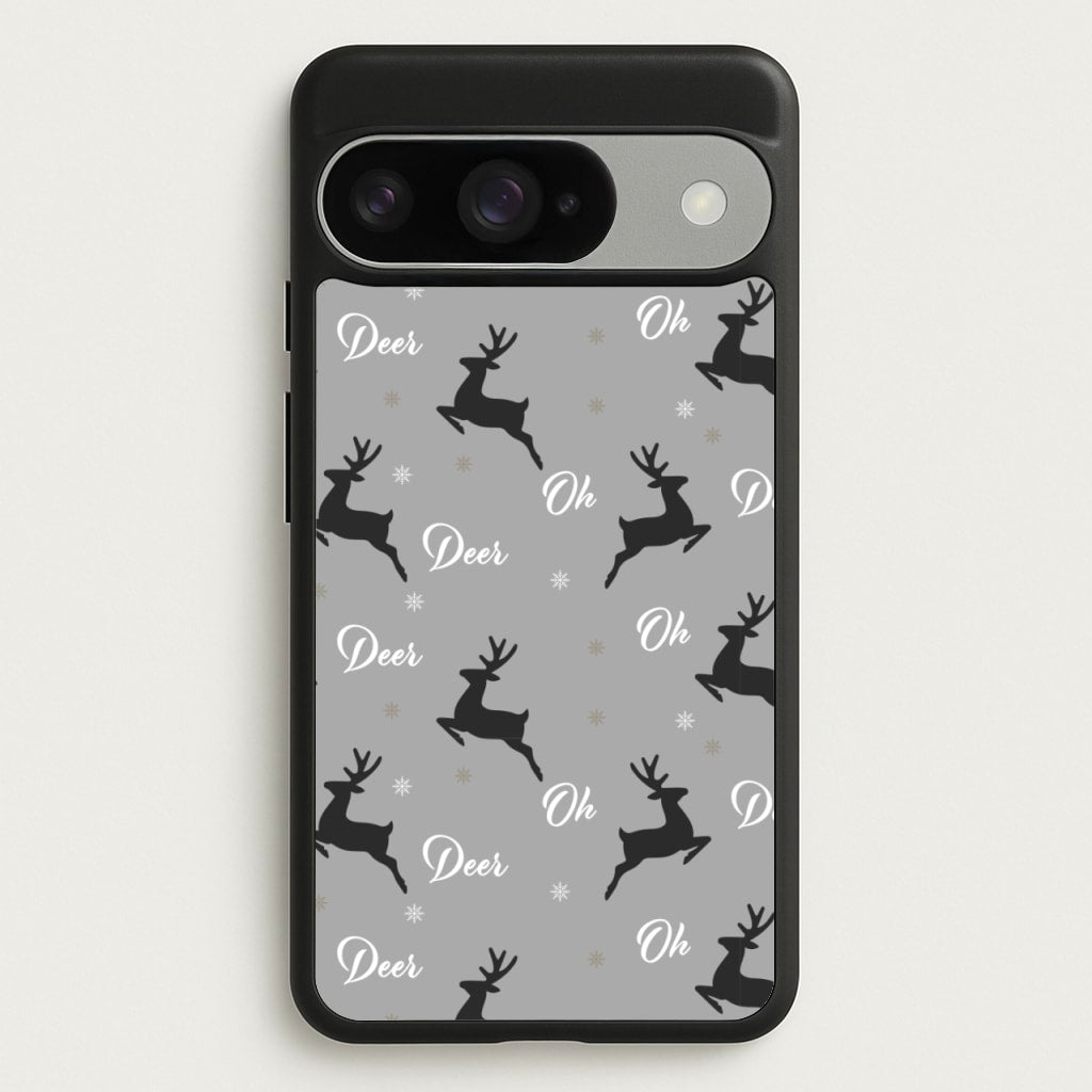 Oh Deer Christmas Pattern Phone Case for Google Pixel 10 / 10 Pro