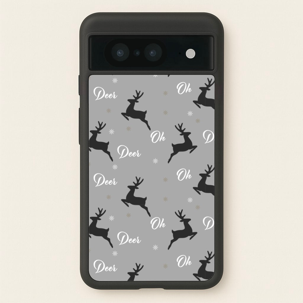 Oh Deer Christmas Pattern - Christmas Phone Case for Google Pixel 8