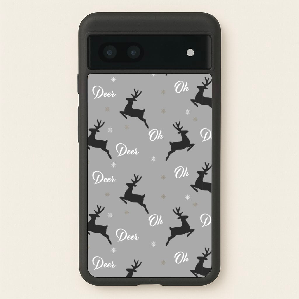 Oh Deer Christmas Pattern - Christmas Phone Case for Google Pixel 6a