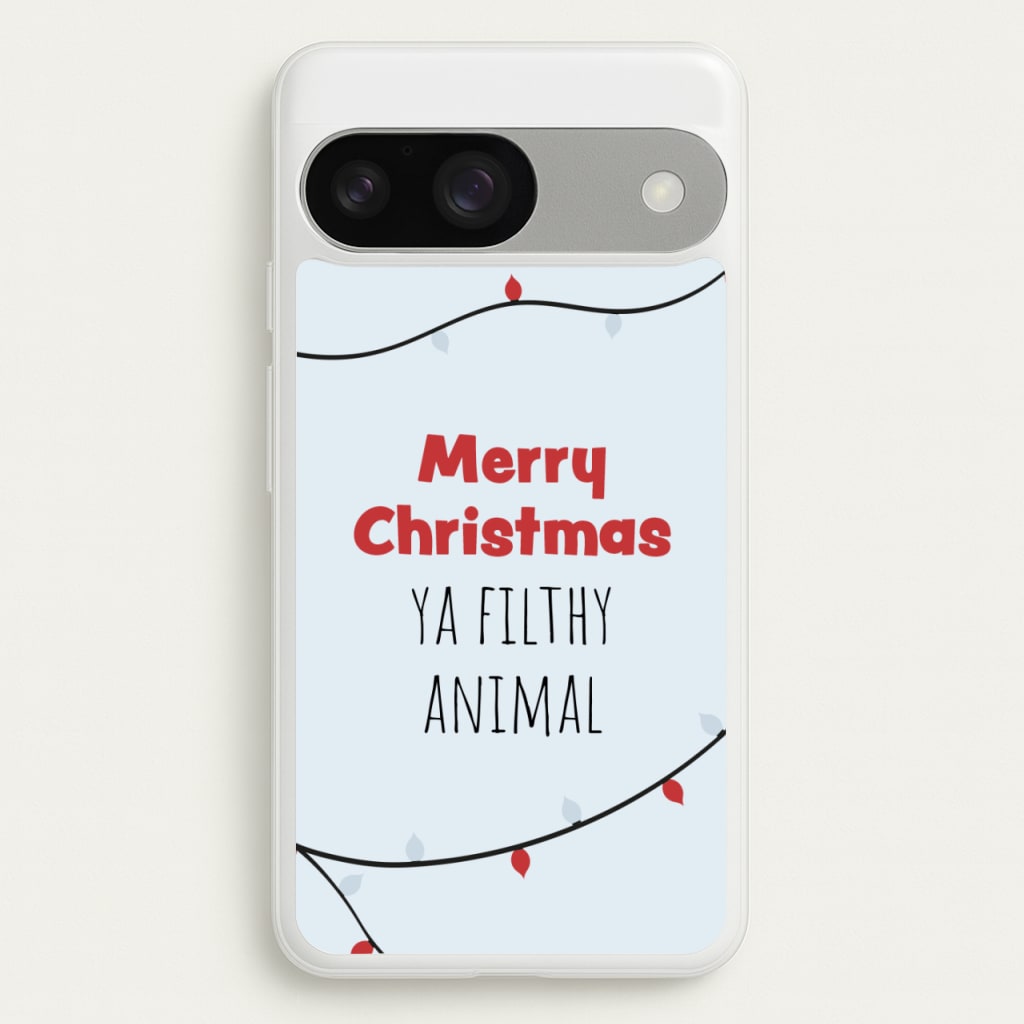 Merry Christmas Ya Filthy Animal - Christmas Phone Case for Google Pixel 9 / 9 Pro