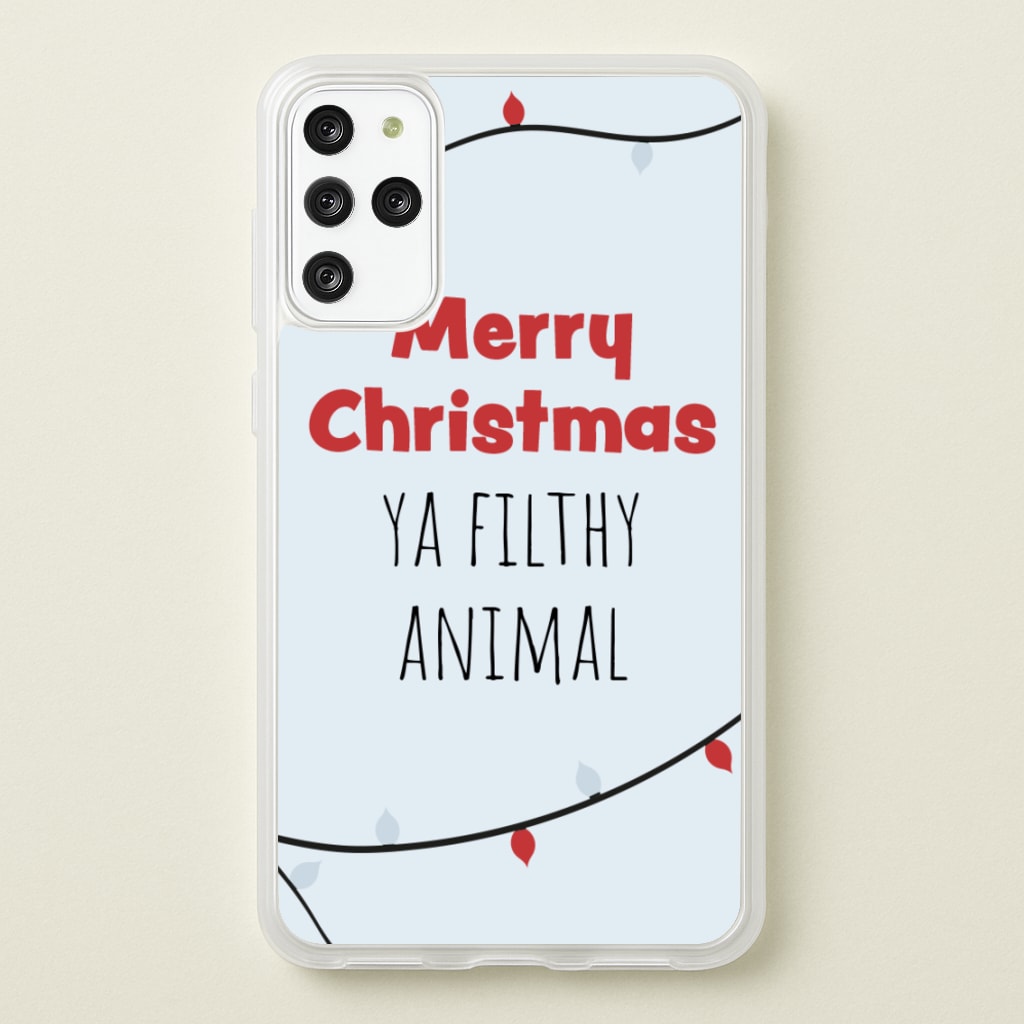 Merry Christmas Ya Filthy Animal - Christmas Phone Case for Galaxy S20 Plus