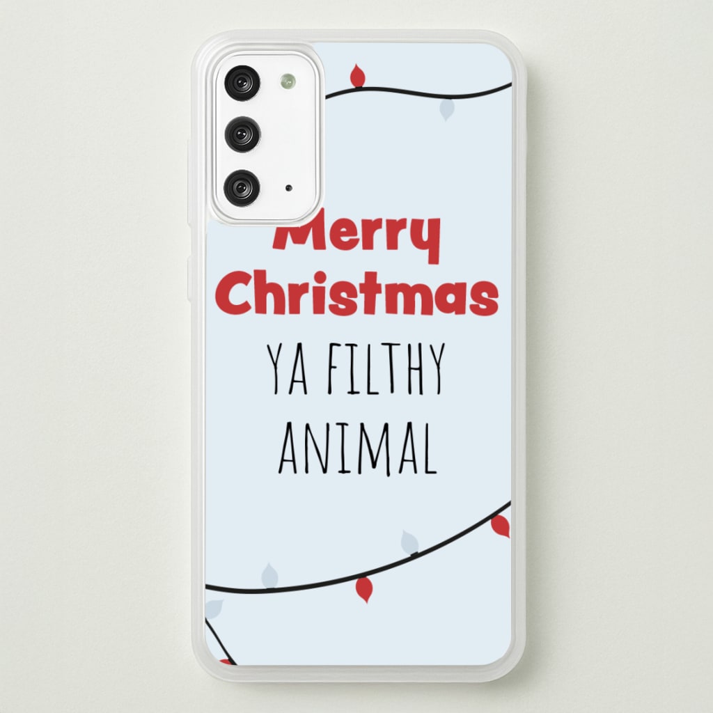 Merry Christmas Ya Filthy Animal - Christmas Phone Case for Galaxy Note 20