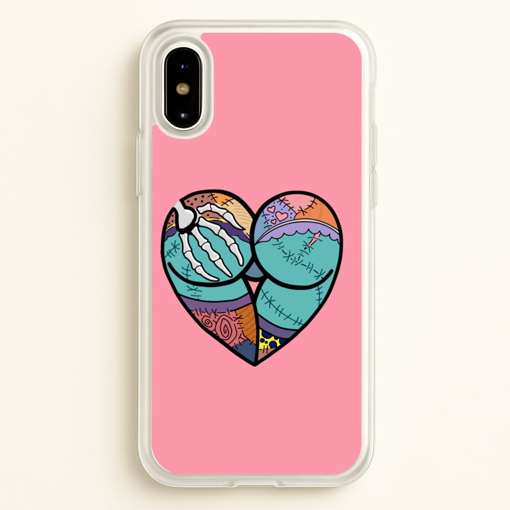 Sally And Jack Heart - TNBC - Christmas Phone Case for iPhone X / XS