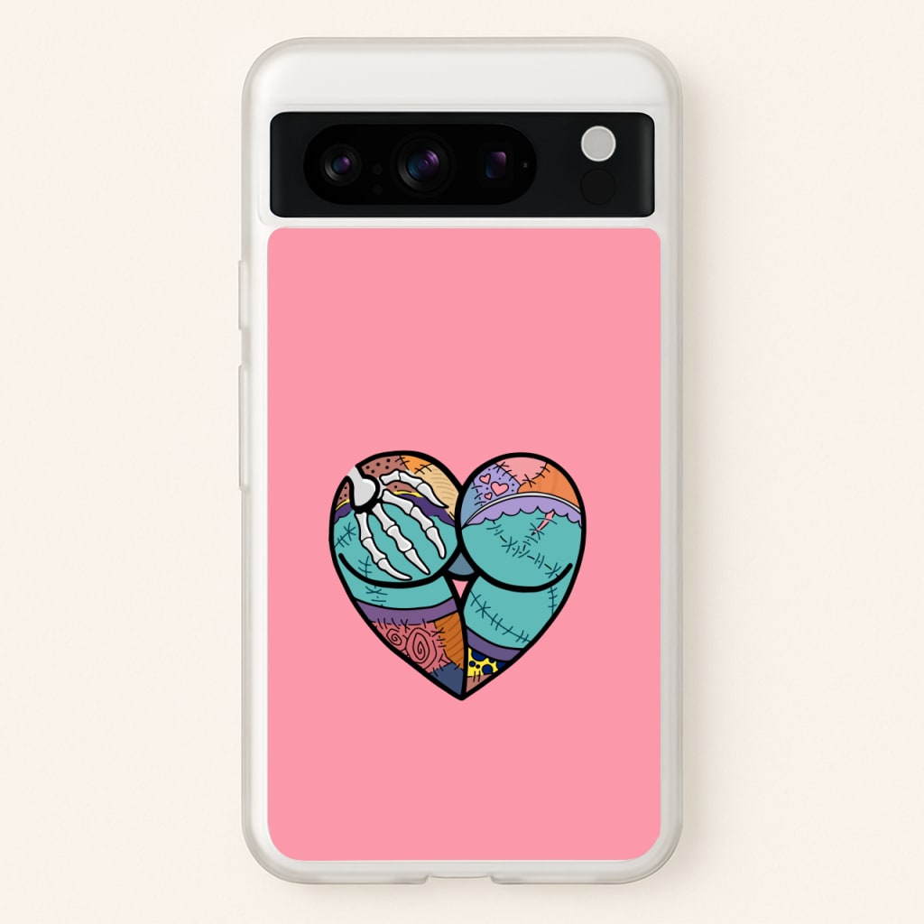 Sally And Jack Heart - TNBC - Christmas Phone Case for Google Pixel 8 Pro