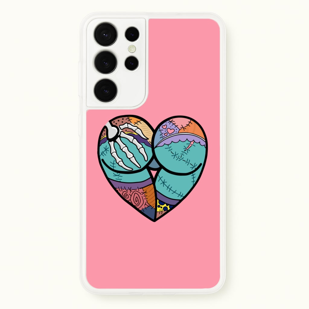 Sally And Jack Heart - TNBC - Christmas Phone Case for Galaxy S21 Ultra