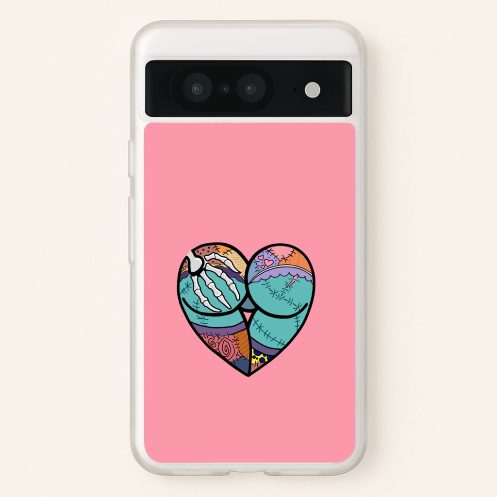 Sally And Jack Heart - TNBC - Christmas Phone Case for Google Pixel 8