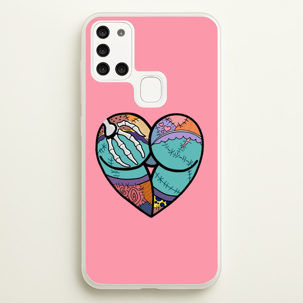 Sally And Jack Heart - TNBC - Christmas Phone Case for Galaxy A21s