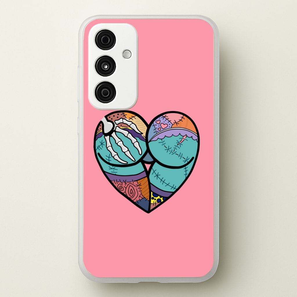 Sally And Jack Heart - TNBC - Christmas Phone Case for Galaxy A55