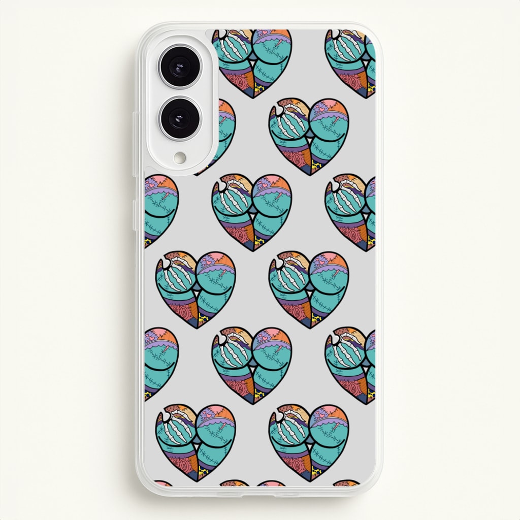 Sally And Jack Heart Pattern - TNBC - Christmas Phone Case for Galaxy S25 Edge