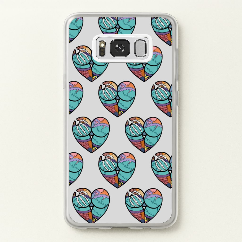 Sally And Jack Heart Pattern - TNBC - Christmas Phone Case for Galaxy S8