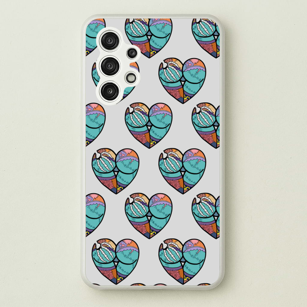 Sally And Jack Heart Pattern - TNBC - Christmas Phone Case for Galaxy A13