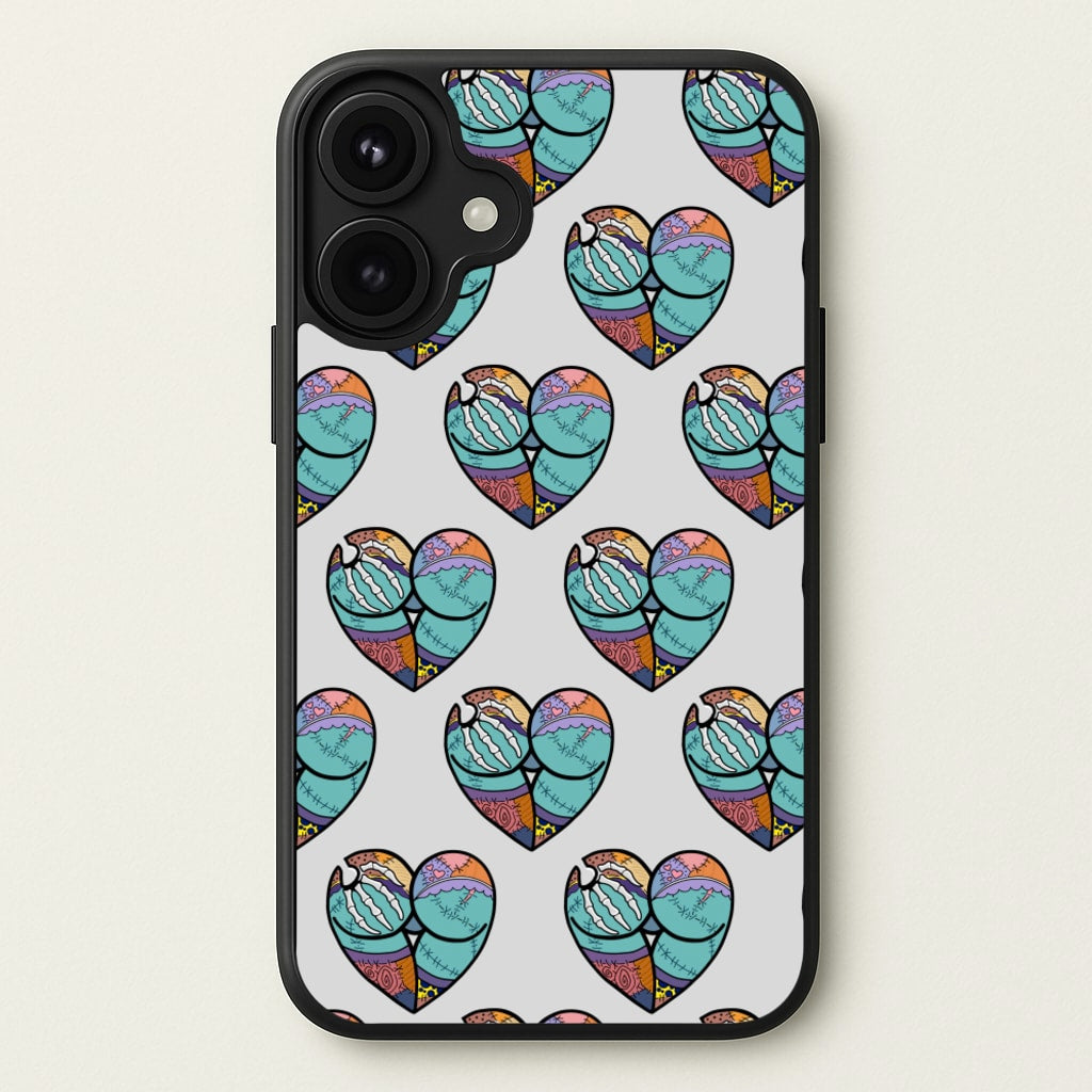 Sally And Jack Heart Pattern - TNBC Phone Case for iPhone 17