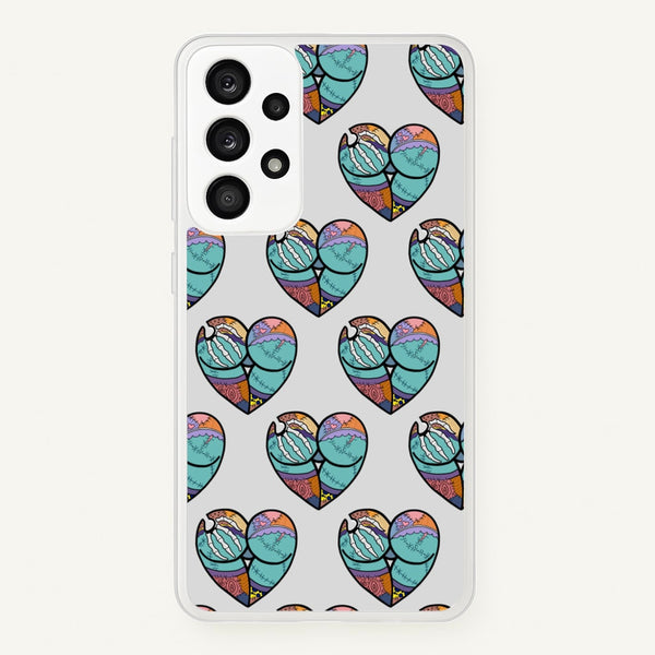Sally And Jack Heart Pattern - TNBC - Christmas Phone Case for Galaxy A33