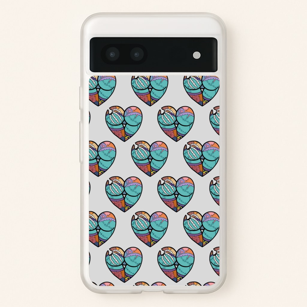 Sally And Jack Heart Pattern - TNBC - Christmas Phone Case for Google Pixel 7a