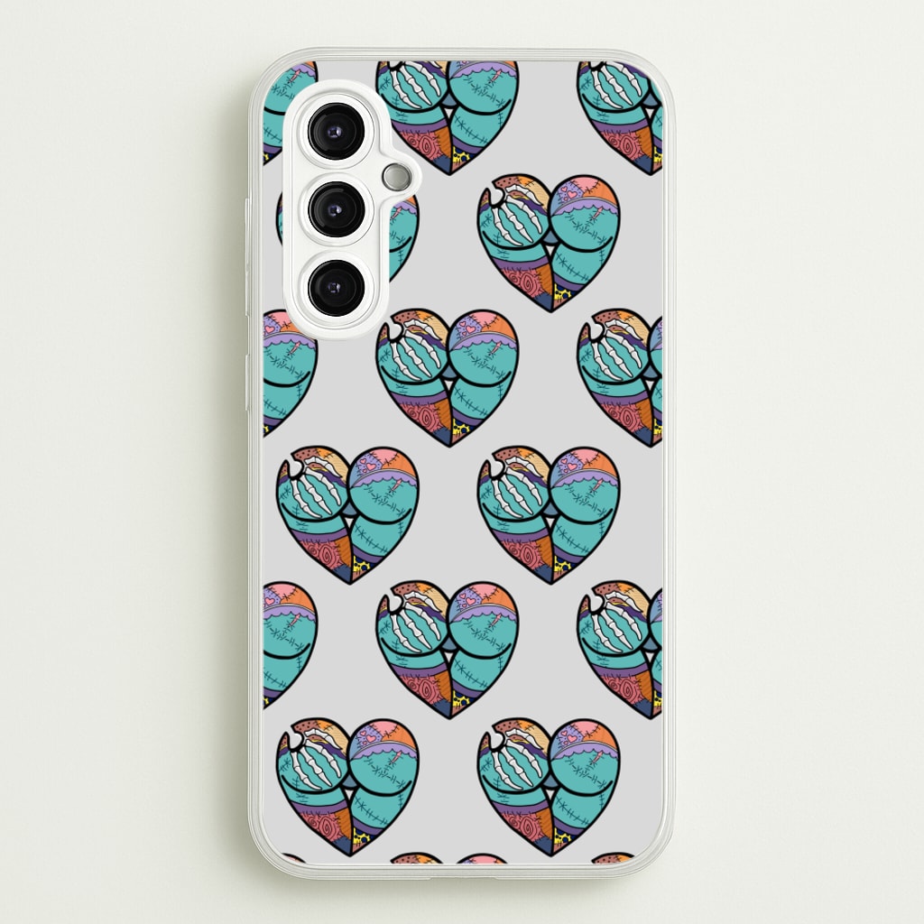 Sally And Jack Heart Pattern - TNBC - Christmas Phone Case for Galaxy A14