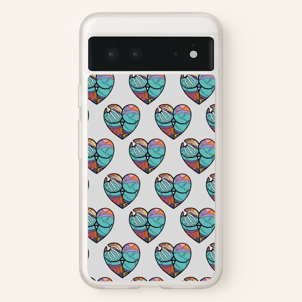 Sally And Jack Heart Pattern - TNBC - Christmas Phone Case for Google Pixel 6