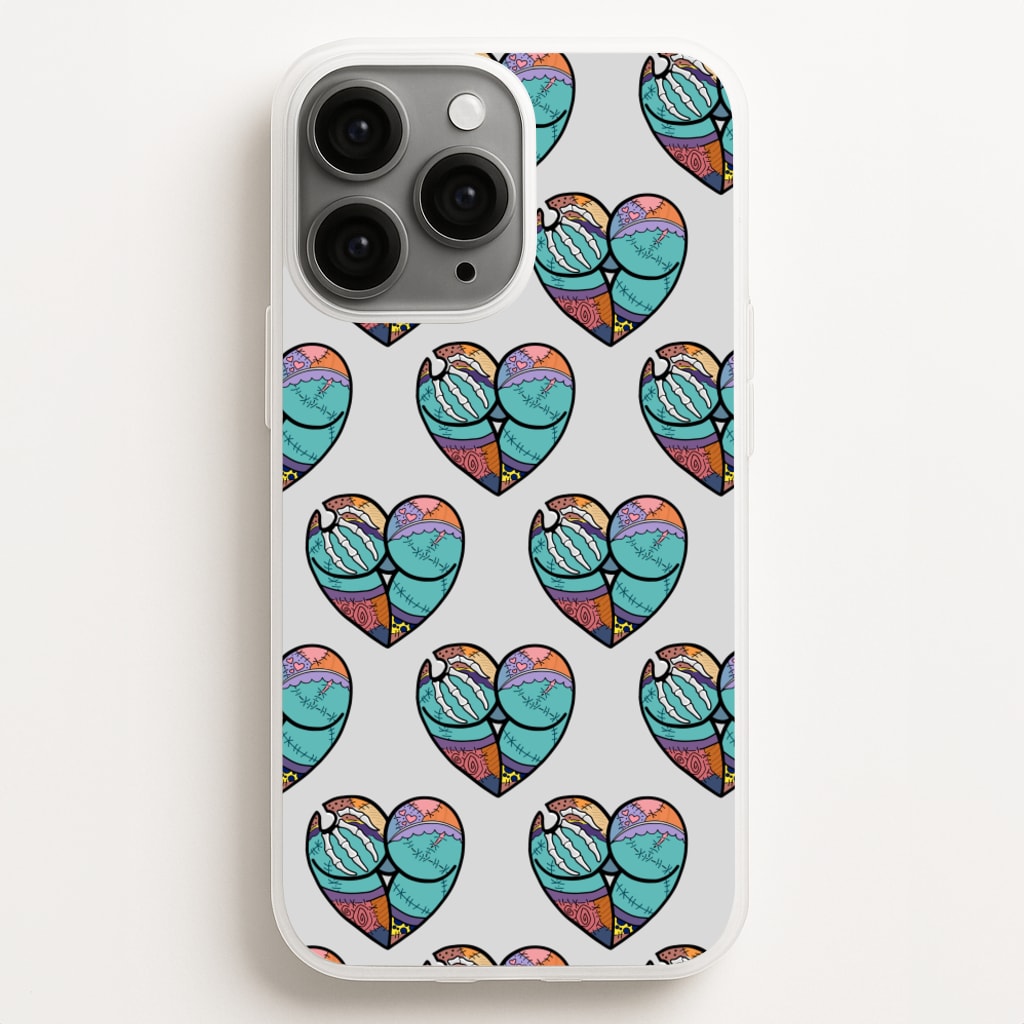 Sally And Jack Heart Pattern - TNBC - Christmas Phone Case for iPhone 11 Pro