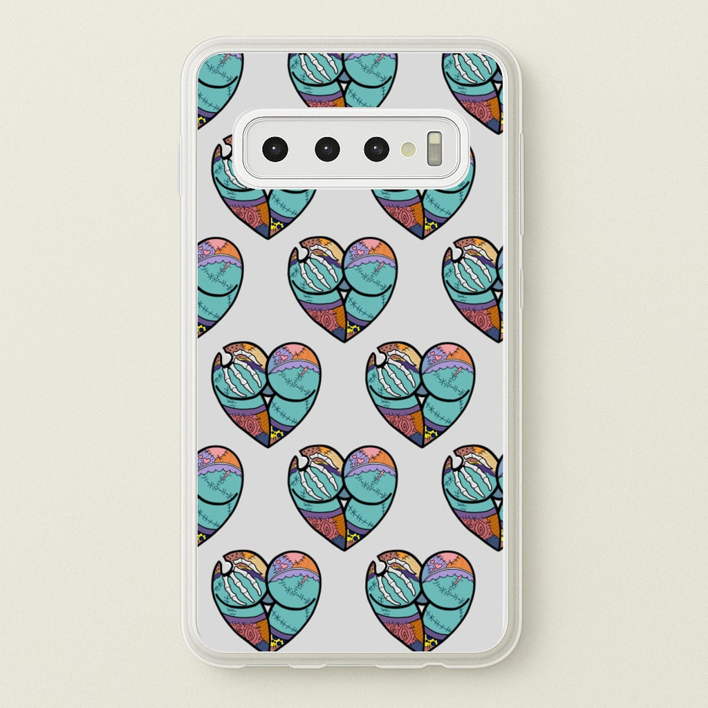 Sally And Jack Heart Pattern - TNBC - Christmas Phone Case for Galaxy S10