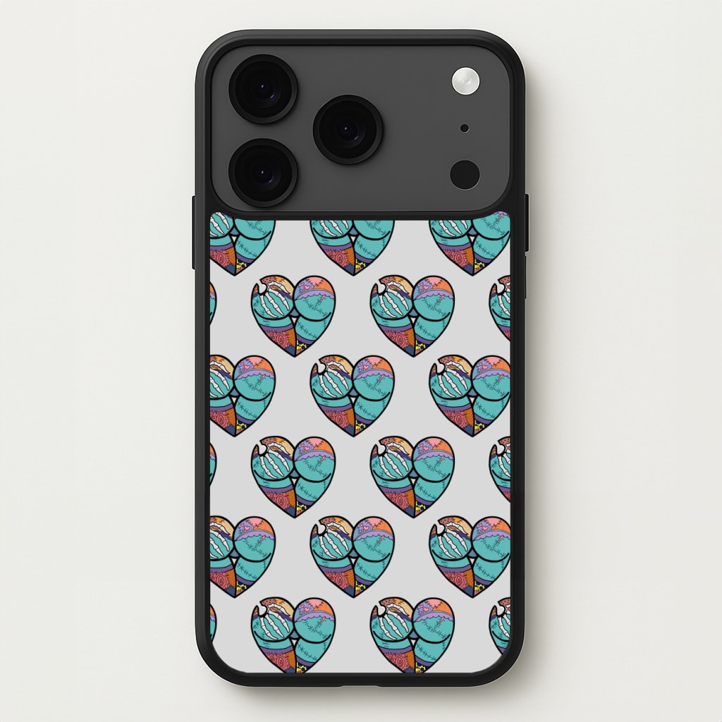 Sally And Jack Heart Pattern - TNBC Phone Case for iPhone 17 Pro