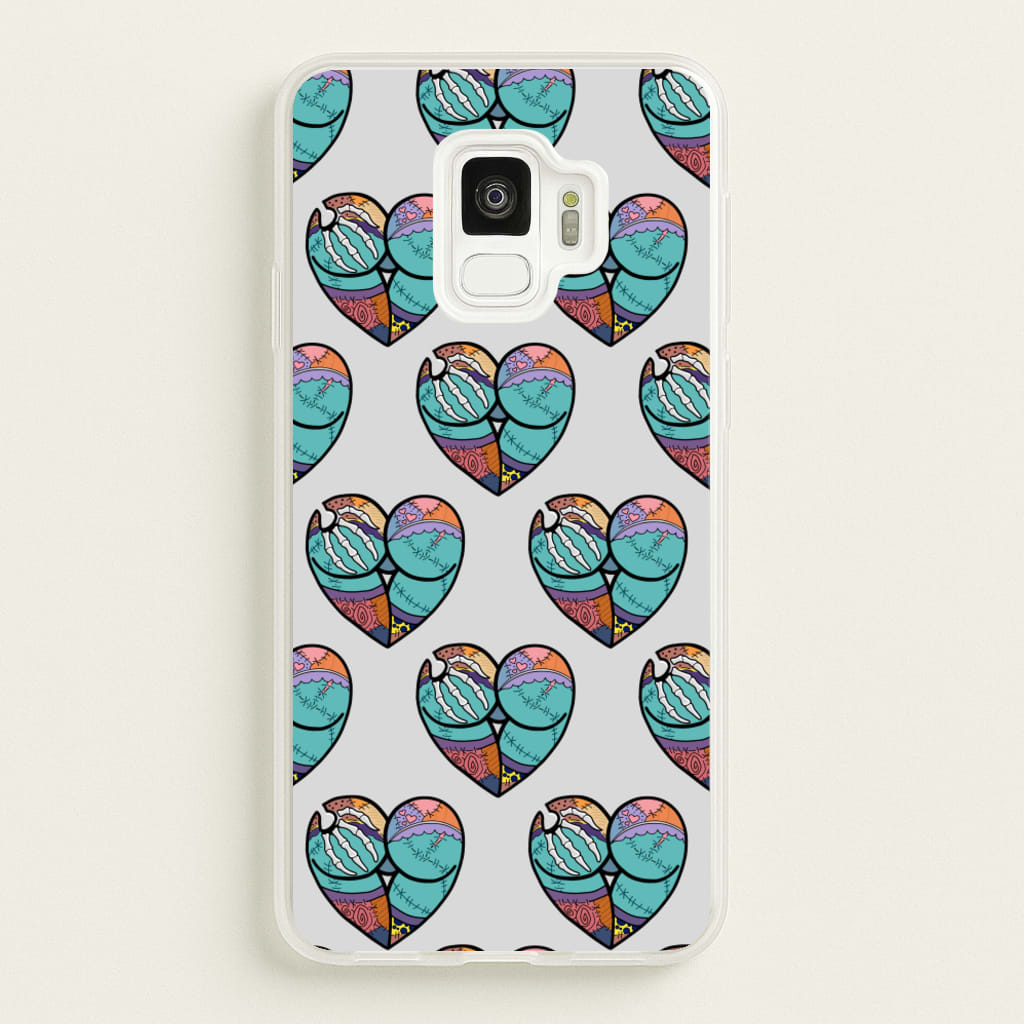 Sally And Jack Heart Pattern - TNBC - Christmas Phone Case for Galaxy S9