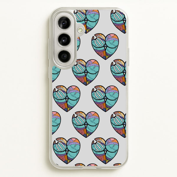 Sally And Jack Heart Pattern - TNBC - Christmas Phone Case for Galaxy A56