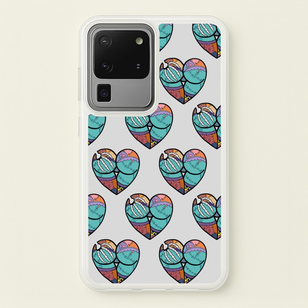 Sally And Jack Heart Pattern - TNBC - Christmas Phone Case for Galaxy S20 Ultra