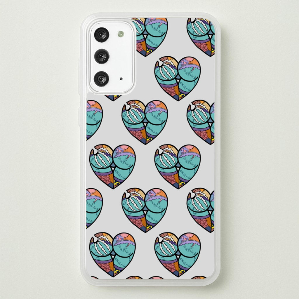 Sally And Jack Heart Pattern - TNBC - Christmas Phone Case for Galaxy Note 20